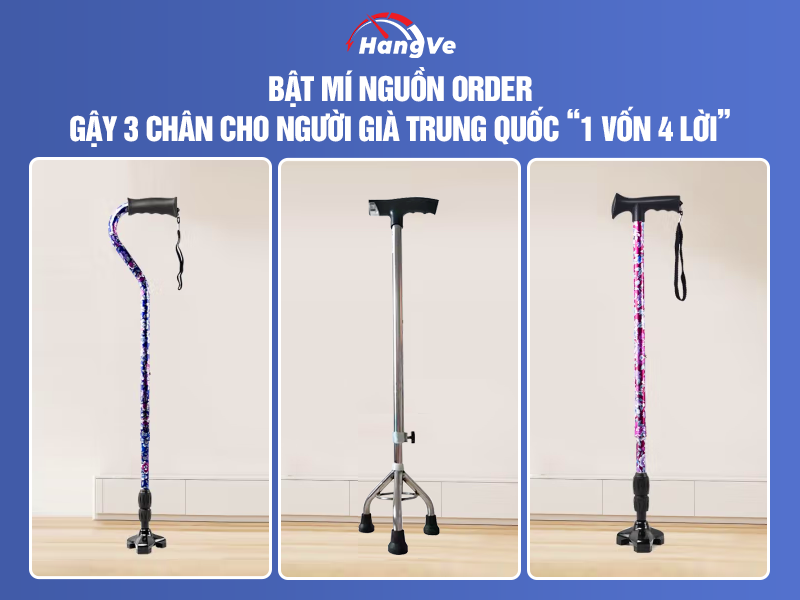 gậy 3 chân cho người già Trung Quốc